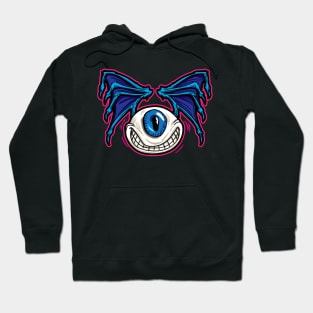 Flying Eyeball with Bat Wings Hoodie